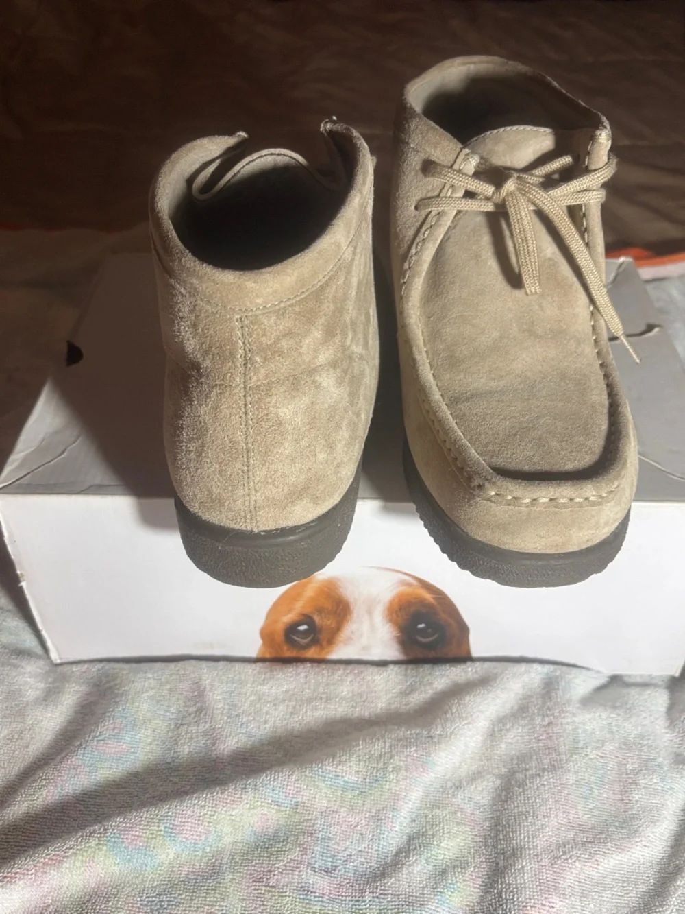 Hush Puppies Tan Suede Chukka Boots